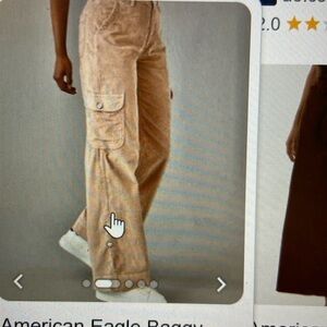American Eagle wide leg corduroy Western High